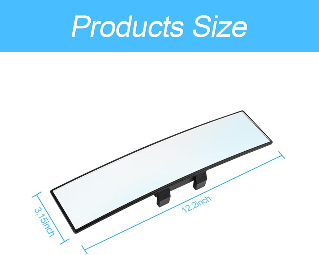 HD Wide-Angle Rearview Mirror – Universal Clip-On Panoramic Mirror