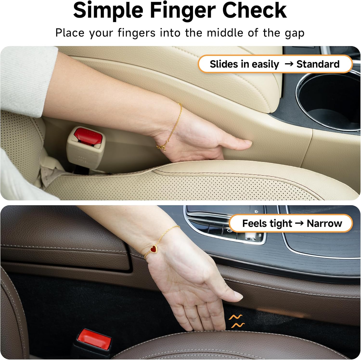 Car Seat Gap Filler – 2 Pack