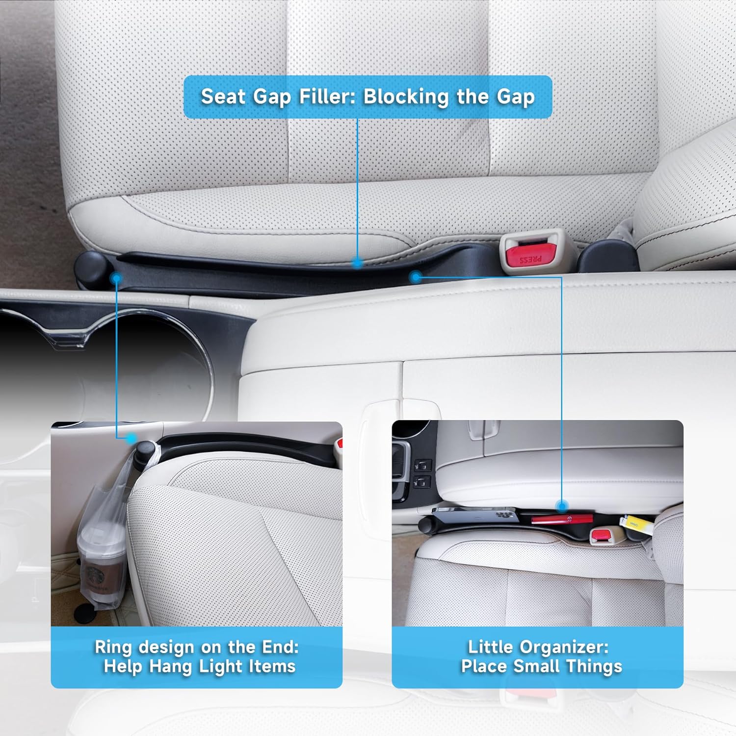 Car Seat Gap Filler – 2 Pack